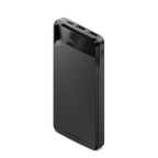 Cygnett ChargeUp Boost 4th Gen 10K mAh Power Bank-Black(CY4747PBCHE)Triple Port(Dual USB-A 15W + 1xUSB-C 15W),15cm USB-C Cable, 15W Max 