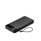 Cygnett ChargeUp Boost 4th Gen 10K mAh Power Bank-Black(CY4747PBCHE)Triple Port(Dual USB-A 15W + 1xUSB-C 15W),15cm USB-C Cable, 15W Max 