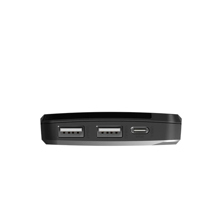 Cygnett ChargeUp Boost 4th Gen 10K mAh Power Bank-Black(CY4747PBCHE)Triple Port(Dual USB-A 15W + 1xUSB-C 15W),15cm USB-C Cable, 15W Max 