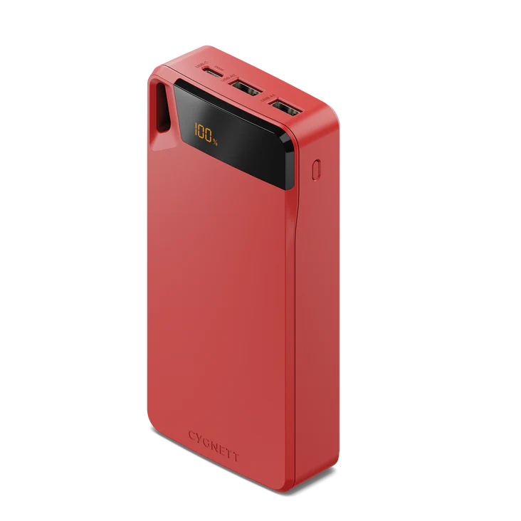Cygnett ChargeUp Boost 4th Gen 20K mAh Power Bank - Red 