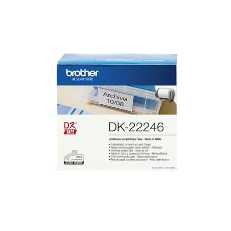 Brother DK-22246 White Continuous Label Roll - 103mm x 30m 