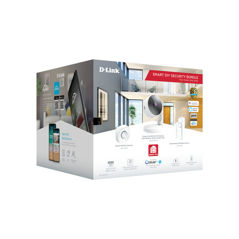 Smart DIY Home Security Kit - Camera, Door & Motion Sensors D-Link