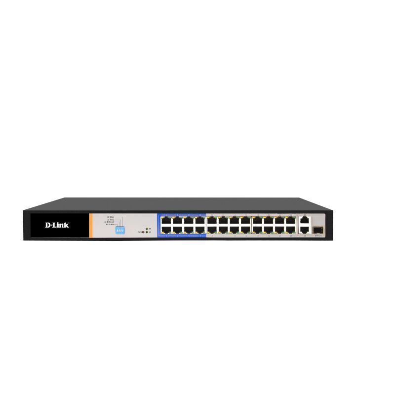 PoE Switch with 6KV Surge Protection for IP Cameras & Wi-Fi D-Link