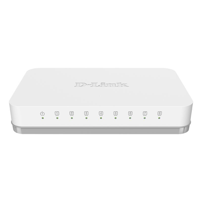 D-Link DGS-1008A 8-Port Gigabit Desktop Switch - Easy Network Expansion D-Link