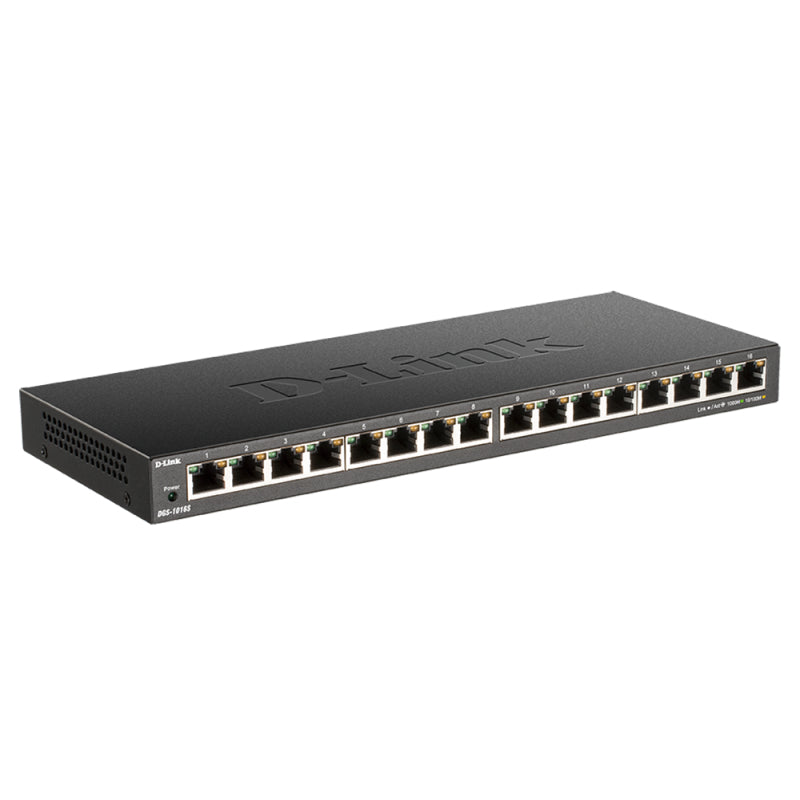 D-Link DGS-1016S 16-Port Gigabit Unmanaged Low Profile Switch D-Link