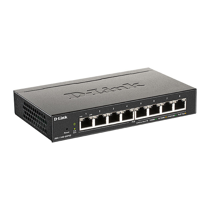 D-Link DGS-1100-08P 8-Port Gigabit PoE+ Managed Switch D-Link