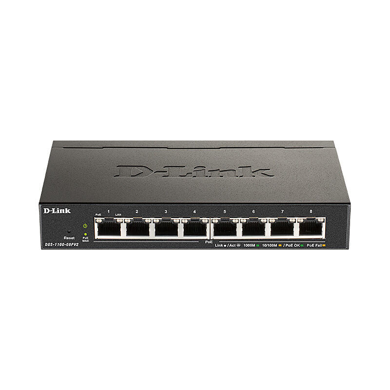 D-Link DGS-1100-08P 8-Port Gigabit PoE+ Managed Switch D-Link