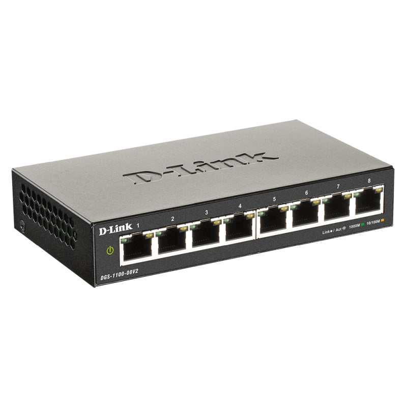 8-Port Gigabit Smart Managed Switch for Small Business D-Link