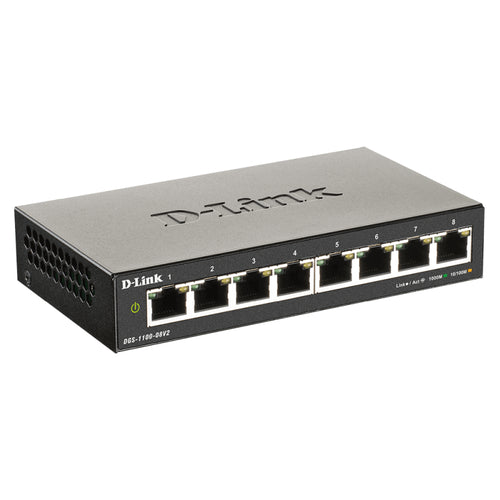 8-Port Gigabit Smart Managed Switch for Small Business D-Link