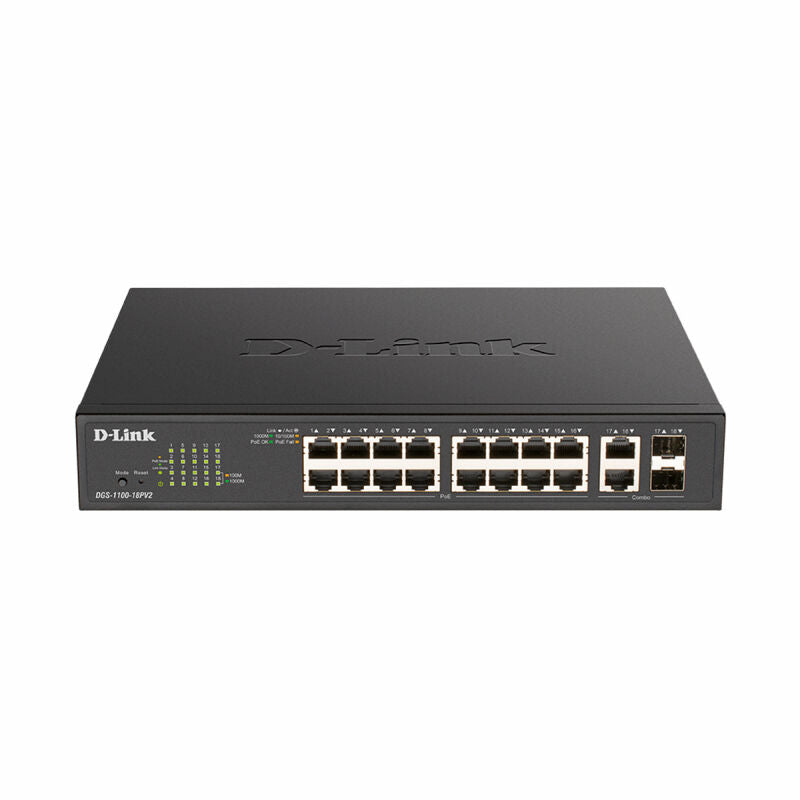 18-Port Gigabit Smart Managed PoE+ Switch for SMB Networks D-Link