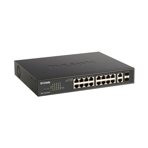 18-Port Gigabit Smart Managed PoE+ Switch for SMB Networks D-Link