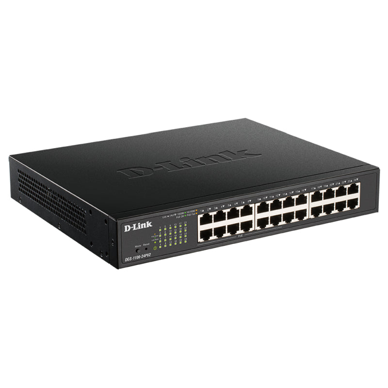 24-Port Smart Managed Gigabit PoE+ Switch for SMBs (12 PoE+ Ports) D-Link