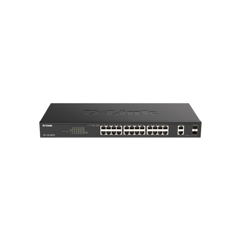 26-Port Gigabit Smart Managed PoE+ Switch | 370W Budget, SFP Ports D-Link