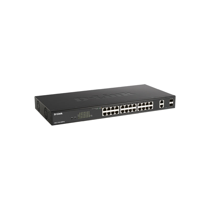 26-Port Gigabit Smart Managed PoE+ Switch | 370W Budget, SFP Ports D-Link