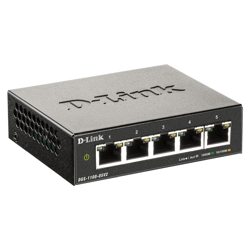 DGS-1100 Series 5-Port Gigabit Smart Managed Switch D-Link