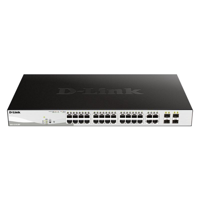 D-Link DGS-1210-28P Gigabit Smart Managed 24-Port PoE Switch D-Link