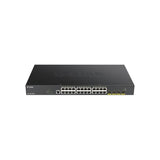 D-Link 28-Port Smart Managed Gigabit PoE+ Switch with 10G SFP+