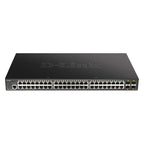 52-Port Gigabit Smart Managed PoE+ Switch with 10G SFP+ Uplinks D-Link