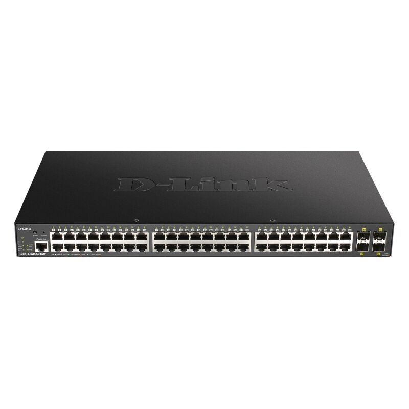 52-Port Gigabit Smart Managed PoE+ Switch with 10G SFP+ Uplinks D-Link