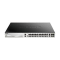 High-Performance 30-Port Gigabit PoE+ Layer 3+ Stackable Switch D-Link