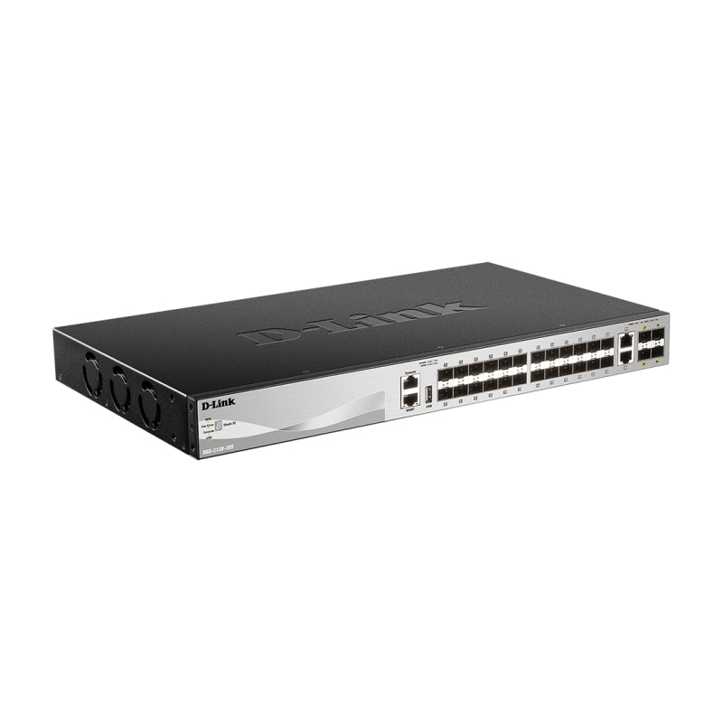 30-Port Stackable Gigabit Layer 3+ SFP/SFP+ Switch D-Link