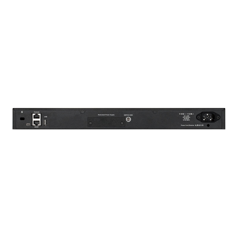 54-Port Stackable Gigabit PoE+ Layer 3+ Switch with 10G Uplinks D-Link