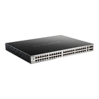 54-Port Stackable Gigabit PoE+ Layer 3+ Switch with 10G Uplinks D-Link