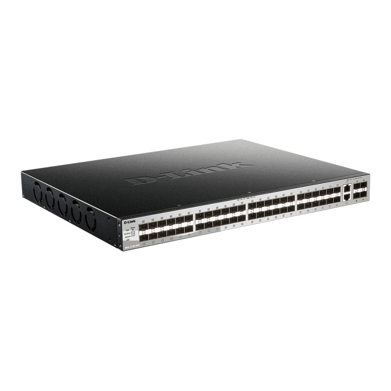 54 Port Stackable Layer 3+ Gigabit Switch | 10G SFP+ & SFP D-Link
