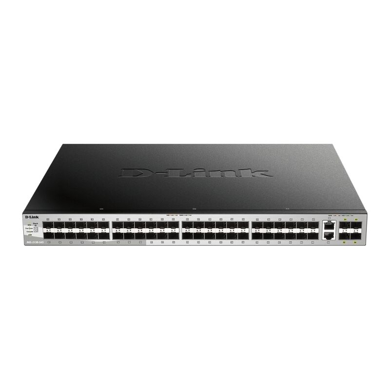 54 Port Stackable Layer 3+ Gigabit Switch | 10G SFP+ & SFP D-Link