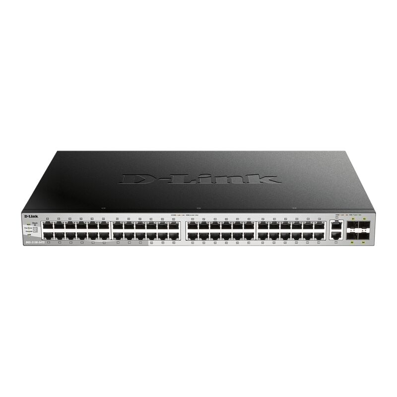 54-Port Stackable Gigabit Layer 3+ Switch with 10G Uplinks D-Link