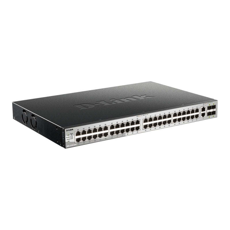 54-Port Stackable Gigabit Layer 3+ Switch with 10G Uplinks D-Link