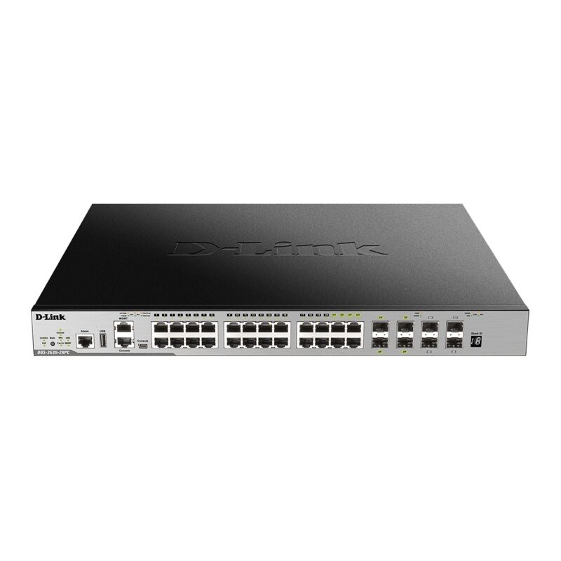 D-Link 28-Port Gigabit PoE Switch | Managed, Stackable, 10GbE SFP+ D-Link