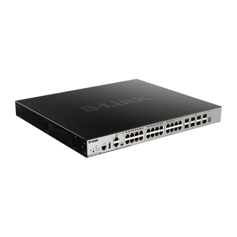 D-Link 28-Port Gigabit PoE Switch | Managed, Stackable, 10GbE SFP+ D-Link