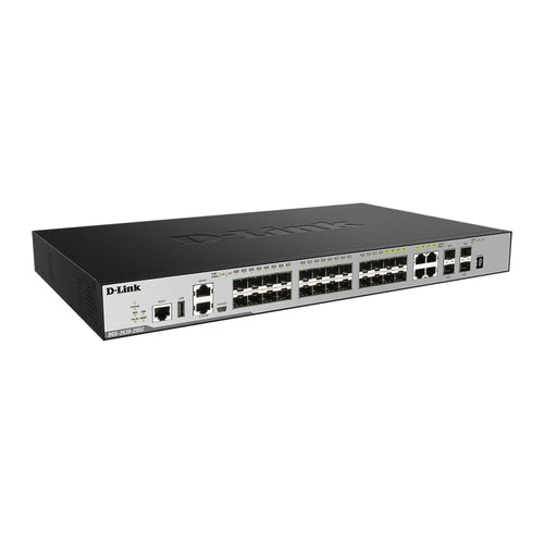 28-Port Gigabit Layer 3+ Managed Stackable Switch with 10GbE SFP+ D-Link