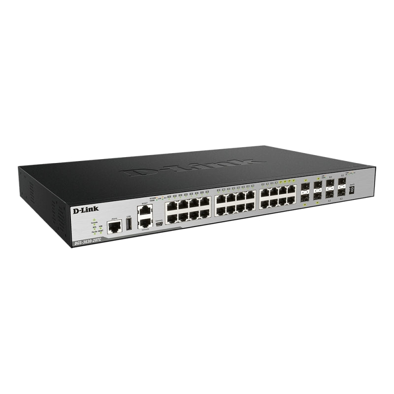 D-Link 28-Port Gigabit Layer 3+ Stackable Managed Switch w/ 10GbE SFP+ D-Link