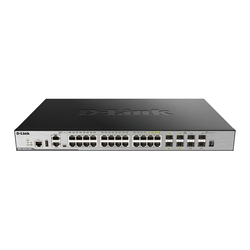 D-Link 28-Port Gigabit Layer 3+ Stackable Managed Switch w/ 10GbE SFP+ D-Link