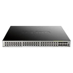 D-Link 52-Port Gigabit Managed PoE+ Switch | 10GbE Uplinks | Layer 3 Stacking D-Link