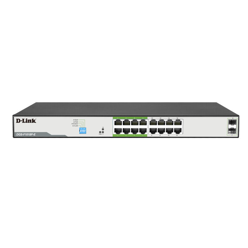 D-Link DGS-F1018P-E 16-Port Gigabit PoE Switch + 2 SFP D-Link