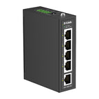 D-Link 5-Port Industrial Ethernet Switch | DIN Rail Mount | High Temp D-Link