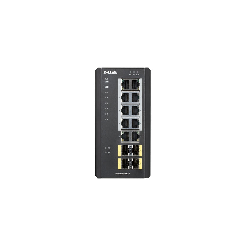 14-Port Industrial Managed Gigabit PoE+ Switch D-Link