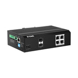 D-Link Industrial 6-Port Gigabit Smart Managed PoE+ Switch | Long Reach & SFP