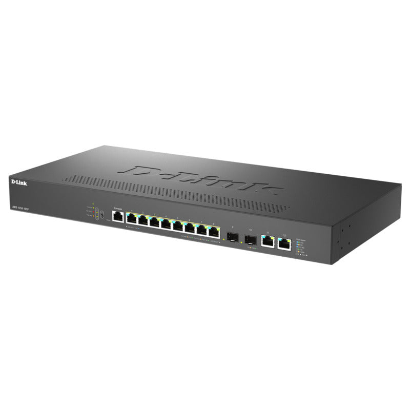 D-Link 12-Port Multi-Gig Smart Managed PoE+ Switch - 2.5G & 10G D-Link