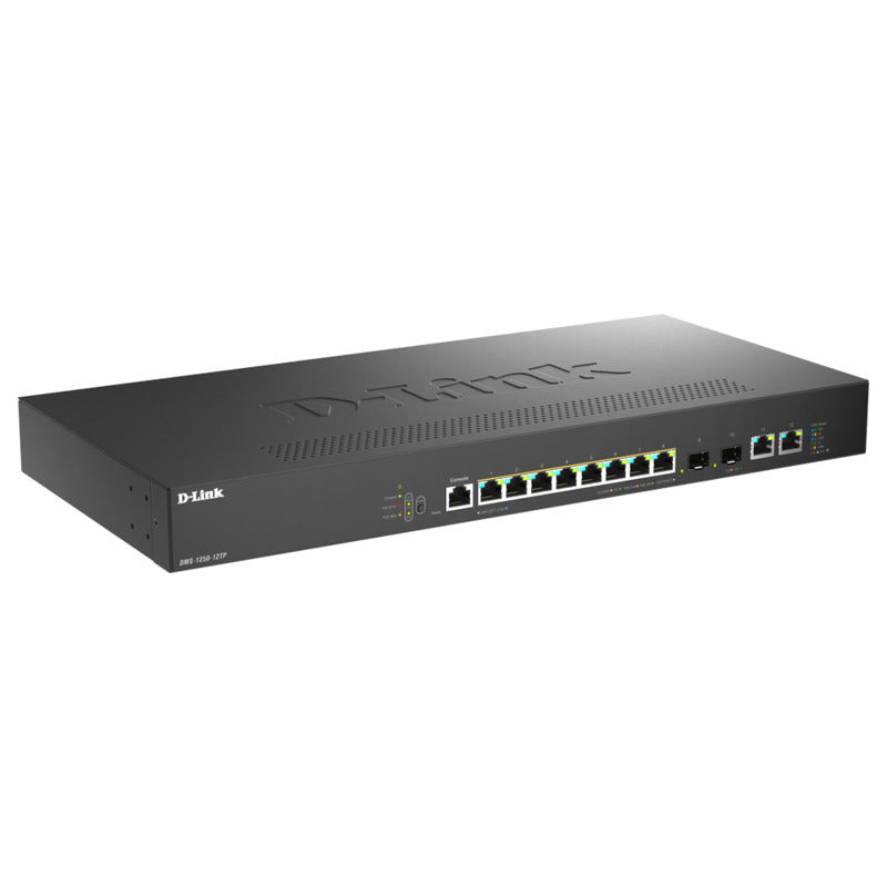 D-Link 12-Port Multi-Gig Smart Managed PoE+ Switch - 2.5G & 10G D-Link