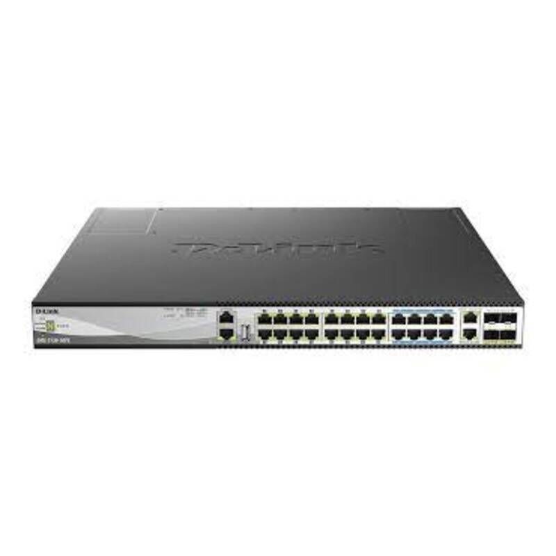 D-LINK 30-Port Multi-Gigabit PoE+ Layer 3+ Switch | Stackable & High-Speed D-Link