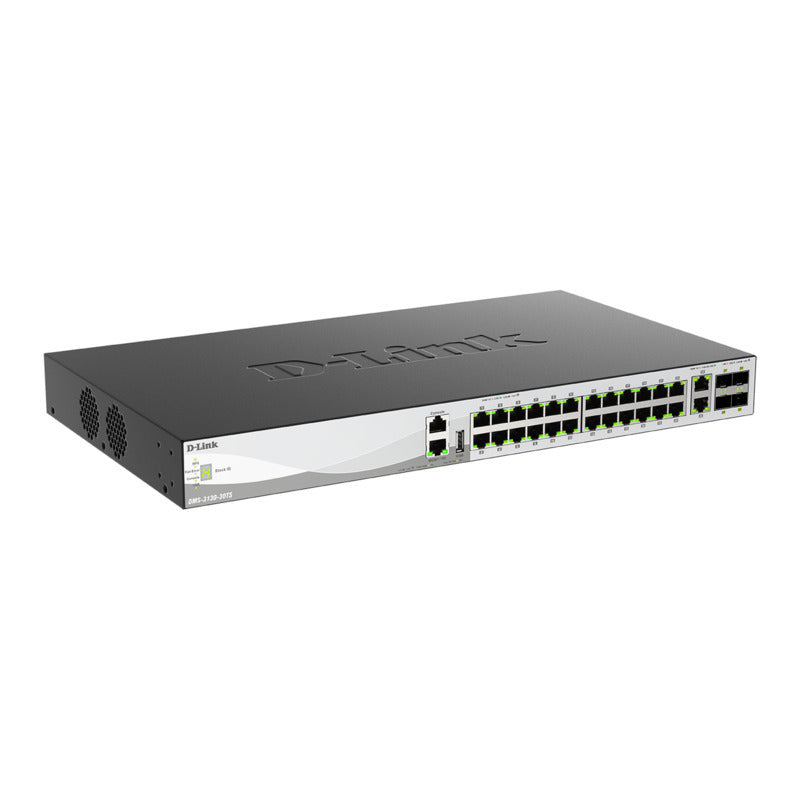 D-LINK 30-Port Multi-Gigabit PoE+ Layer 3+ Switch | Stackable & High-Speed D-Link