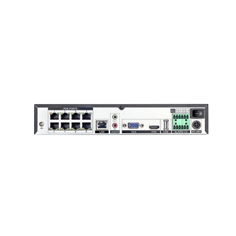 8-Channel PoE NVR for IP Cameras - H.265 Security Video Recorder D-Link