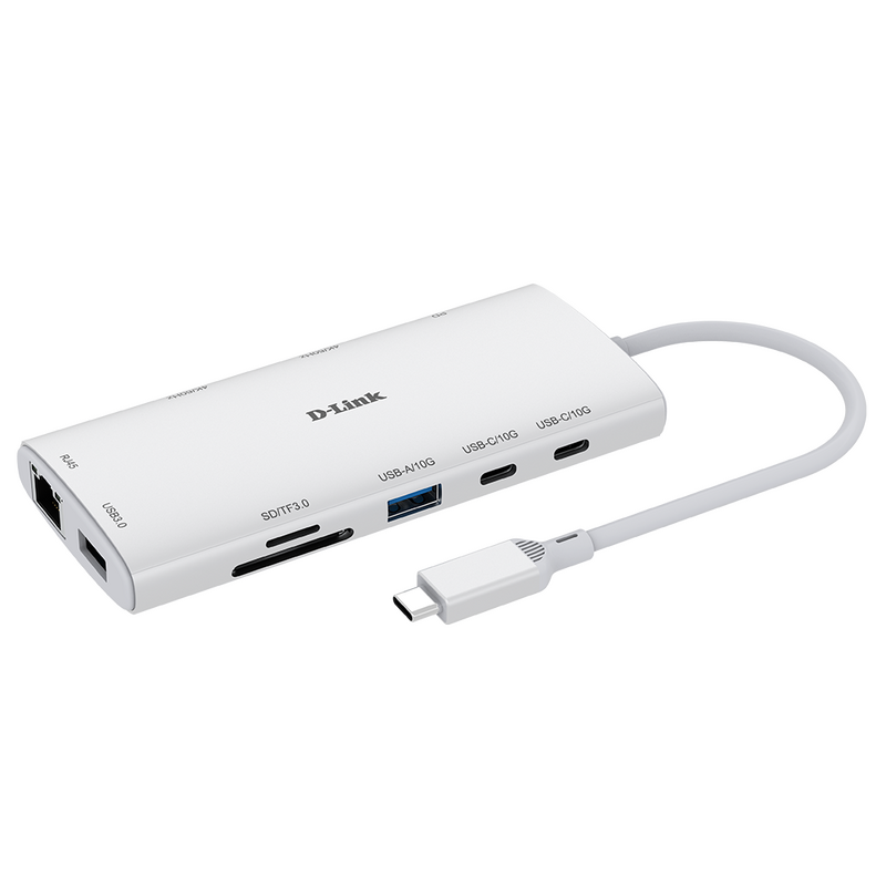 D-Link 10-in-1 USB-C Hub with Dual 4K HDMI Ports D-Link