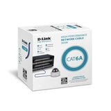 D-Link Cat6A U/FTP Shielded Ethernet Cable 305m Blue PVC Jacket