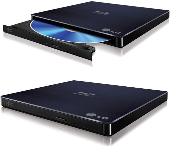 LG External USB 3D Blu-ray Burner & Player - Slim & Silent
