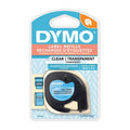 Dymo LT Plastic 12mm x 4m Clr Dymo